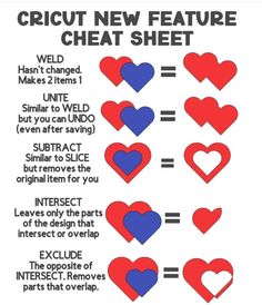 the instructions for how to make heart shapes