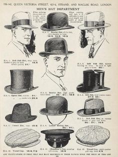 size: 12x9in Photographic Print: A Variety of Men's Hats : Fine Art Types Of Hats For Women, Topi Vintage, Public Enemies, Tweed Cap, Fashion Advertisement, Fashion 60s, Mens Hats Fashion, Types Of Hats, Fashion 90s