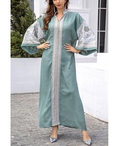 Buy modest batwing sleeve maxi women muslim abaya dress at cheap price online. Free stable shipping and pro custom service since 2009. Long Sleeve Green Abaya For Spring, Green Long Sleeve Abaya For Spring, Spring Green Long Sleeve Abaya, Spring Long Modest Kaftan, Fitted Long Sleeve Green Abaya, Green Fitted Long Sleeve Abaya, Long Green Spring Abaya, Modest Long Sleeve Thobe For Spring, High Low Prom Dresses