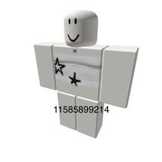 an image of a person made out of blocks with stars on the front and back