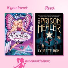 two books with the title if you loved, the prison healer and the princess in pink