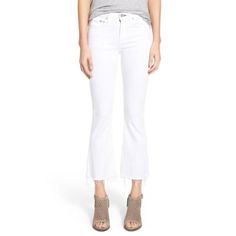 Nwt Super Trendy, Chic & Perfect For Warm Season! **See My Other Rag & Bone Listings White Flared Jeans, Crop Flare Jeans, Womens White Jeans, Flair Jeans, Crop Flare, Denim Flare Jeans, White Flares, Light Jeans, Denim Pants Women