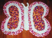 an image of a butterfly made out of crocheted yarn and yarn with the number 80 on it's wings