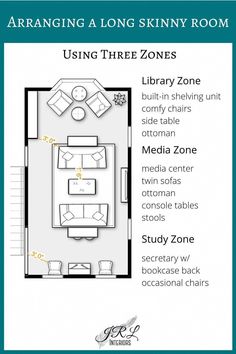 the floor plan for a living room and bedroom