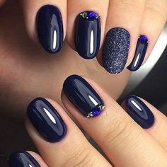 Akzentz Luxio - Spectra Cobalt Blue Nails, Unghie Sfumate, Nail Design Inspiration, Purple Nail, Makijaż Smokey Eye, Nail Style, Winter Nail Designs