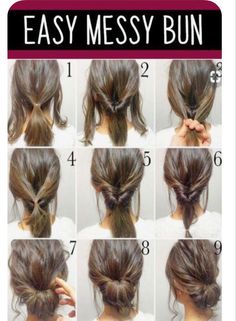 Easy Messy Bun, Belle Hairstyle, Messy Buns, Bun Hairstyle, Messy Bun Hairstyles, Short Wedding Hair, Penteado Cabelo Curto