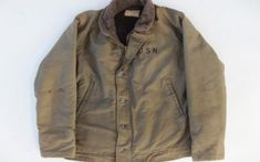 Behind-the-N-1-Deck-Coat---The-Peacoat's-Rugged-Successor-jacket-front Deck Jacket, American Workwear, Naval History, Chore Coat, Staple Pieces, In Fashion, Cold Weather