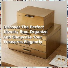 Discover the perfect jewelry box to elegantly organize and showcase your treasures. Our curated collection features stunning designs that blend functionality with style, ensuring your favorite pieces are beautifully displayed and easily accessible. From vintage-inspired options to modern minimalist styles, find the ideal jewelry box that complements your decor while keeping your accessories safe and tangle-free. Transform your jewelry storage today! Easy Diy Projects, Modern Minimalist, Jewelry Box, Vintage Inspired, Jewelry Making