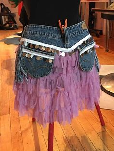 Matching Dressers, Diy Ripped Jeans, Clothing Projects, Hip Pouch, Fairy Style, Hip Belt, Fairy Fashion, Hippie Festival, Upcycled Clothing