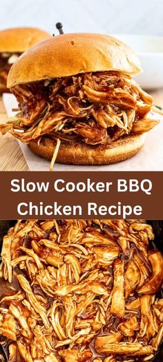 slow cooker bbq chicken recipe is the best way to cook pulled pork for dinner