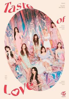 the cover of taste of love magazine featuring girls in pastel dresses and pink hair