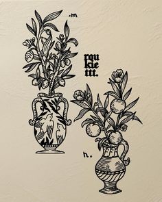 two vases with flowers in them on a white background and the words you like me