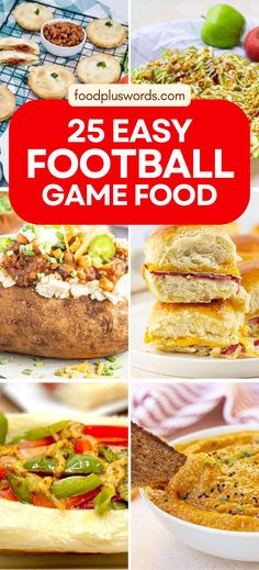 25 easy football game food ideas