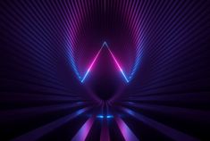 an abstract background with neon lights and lines in the center, as if it were made from photoshopped images