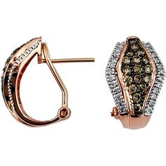 Royal 14K Rose Gold Diamond & Mocha Diamond Earrings - 0.27 Carat Total Diamond Weight Royal Jewelry, Fine Jewelry Gift, Rose Gold Diamonds, Diamond Stone, Diamond Shapes, Timeless Beauty, Mocha, Types Of Metal, Gold Diamond