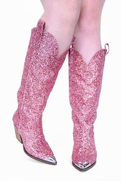 Glitter Cowgirl Boots, Glitter Cowgirl, Pinkie Promise, Sparkly Boots, Cowgirl Boots Outfit, Pink Cowgirl Boots, Sparkly Flats, Pink Hats, Fairy Shoes