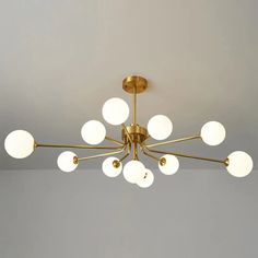 Ultra-Contemporary Milk Glass Balloon Ball Chandelier - Elegant Ceiling Lighting For Living Room 11 Balloon Ball, Balloon Chandelier, Ball Chandelier, Condo Design, Suspended Lighting, Wall Lamps Bedroom, Hanging Ceiling, Brass Lantern, Living Room Ceiling