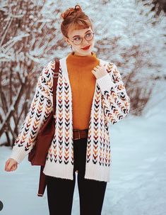 Outfits For Red Heads, Vintage Winter Fashion, Luanna Perez, Red Heads, Style Inspiration Fall, Oversized Cardigan, Vintage Women