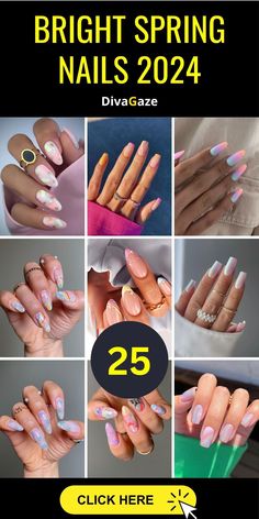 Dive into the season with our ‘Summer Nails 2024’ collection! 💅✨ Discover the hottest trends that will make your nails pop with vibrant colors and bold designs. Whether you’re lounging by the pool or enjoying a summer night out, these styles are sure to turn heads and spark conversations. Get ready to be inspired by our expert tips on achieving the perfect summer manicure that complements your sunny adventures. Don’t forget to save your favorites and share the summer vibe with your friends! #SummerNails2024 #NailTrends #ManicureInspiration Almond Nails Spring 2024, Spring Nail Art 2024, Spring Nail Colors 2024, Bright Spring Nails, Latest Nail Colours, Multicolor Nails, Summer Nails 2024, Birthday Nail, Simple Spring Nails