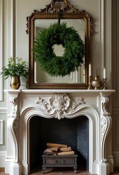 23 Super Cozy Christmas Fireplace Decor Ideas to Try 51 Victorian Fireplace Ideas, European Fireplace, Victorian Fireplace