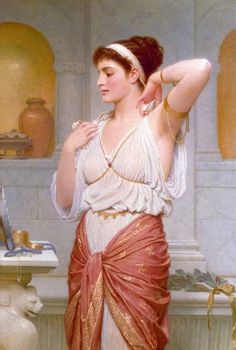 William Godward, John William Godward, John William Waterhouse, Arte Van Gogh, Code Art, Tile Murals, Ancient Rome, Ancient Greece