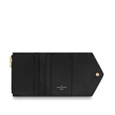 LOUIS VUITTON® - Zoé Wallet - Black Luxury Black Trifold Wallet With Coin Pocket, Luxury Black Compact Trifold Wallet, Luxury Black Trifold Wallet For Evening, Wallet Louis Vuitton, Tiny Bag, Louis Vuitton Official Website, Compact Wallet, Luxury Wallet, Louis Vuitton Official