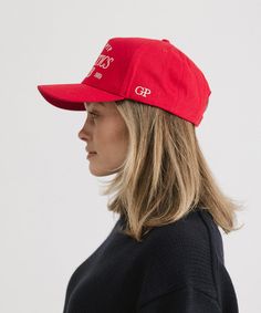 Crafted with attention to detail + style, the Gigi Pip Vintage Trucker draws inspiration from timeless trucker styles of past eras. With a high-profile structured front panel + slightly curved brim, this hat features retro designs in vintage hues, giving a clean, bold look with a touch of nostalgia. Women’s Trucker Hats, Trucker Hat Women, Men Hats Styles, Red Trucker Hat, Gigi Pip, Western Hats, Retro Designs, Scarf Hat, Felt Hat