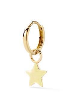 Because you are a star. Charm comes with your choice of enamel color. Choose between plain gold or pavé white diamond huggie. Alison Lou, Luxury Wear, Tiny Star, Earring Gold, Diamond Glitter, Fine Jewelry Designers, Sense Of Humor, Neon Blue, Star Charms