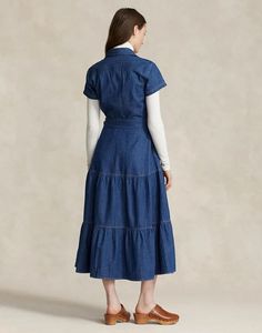 100% Cotton.denim, belt, solid color, classic neckline, short sleeves, unlined, button closing, multipockets, shirt dress.Length (from the back to the bottom of the dress) 48.36 inches Short Sleeve Belted Denim Workwear Dress, Belted Denim Dress With Short Sleeves For Work, Elegant Short Sleeve Denim Workwear Dress, Elegant Short Sleeve Denim Dress For Work, Elegant Short Sleeve Denim Dress, Fitted Short Sleeve Denim Dress For Work, Fitted Denim Dress With Short Sleeves For Work, Short Sleeve Denim Dress With Button Closure For Daywear, Fitted Denim Dress With Pockets For Daywear