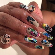 ready for NOLA, we call these “quest for @saintrecords ” - for @ibabyhair inspired by the walls of the beautiful city #customspif #spifsternails Dope Nails, Beautiful City, Beauty