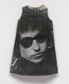 Harry Gordon, Bob Dylan Poster Dress, 1967 Poster Dress, Bob Dylan Poster, Literary Theory, Nobel Prize In Literature, The Museum Of Modern Art, Film Clips, Paper Dress, Nobel Prize, Bob Dylan