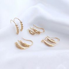 High quality ! color not easily tarnish, lead nickel free Material : Brass, Zircon Color : Gold Quantity : 8 pcs We also carry a wide variety of other earring, pls check below link: https://www.etsy.com/shop/Charmjewelrygifts?ref=seller-platform-mcnav&section_id=32974642 Gold Ear Climbers Gift, Gold Drop Earrings With Fish Hook, Gold Crystal Drop Earrings For Everyday Wear, Gold-plated Crystal Earrings With Ear Wire, Studded Accessories, Earring Accessories, Sparkly Earrings, Cz Earrings, Square Earrings