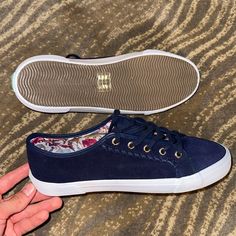 Brand New Never Worn. No Tags Or Box But Visibly No Use, (Sticker Still On Sole). Navy, Suede, Cute, Jack Roger’s. Size 8 Blue Suede Casual Sneakers, Everyday Blue Sneakers With Round Toe, Jack Rogers, Flat Sneakers, Womens Shoes Sneakers, Shoes Sneakers, Women Shoes, Brand New, Navy