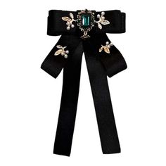 PRICES MAY VARY. Easy to Use: The locking brooch pin back can make you clip your bow tie quickly and easily. Bowtie Size: 11.5 x 20 cm/4.52" x7.87" Velvet Ribbon Bow, Tie Brooch, Ribbon Bow Tie, Jewelry For Wedding, Powerful Art, Art Dress, Collar Jewelry, Tie Accessories, Velvet Ribbon