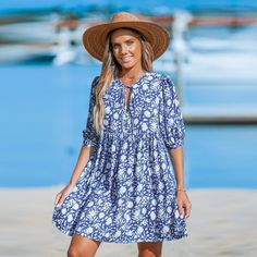 Embrace a touch of romance in our Blue Floral Puff Sleeve Mini Dress! The puff sleeves add a playful element to this charming dress. Adorned with a delightful floral pattern, it's perfect for a sweet and stylish look. Its playful and feminine aesthetic makes it a great choice for various occasions, from casual daytime outings to dressier events. Product code: CAA05A4B079TC Summer Beach Mini Dress With Lantern Sleeves, Summer Lantern Sleeve Mini Dress For Vacation, Summer Mini Dress With Lantern Sleeves For Vacation, Summer Vacation Mini Dress With Lantern Sleeves, Lantern Sleeve Mini Dress For Summer Vacation, Floral Lantern Sleeve Dress For Brunch, Blue Floral Print Dress With Lantern Sleeves, Spring Blue Mini Dress With Lantern Sleeves, Blue Mini Dress With Lantern Sleeves For Spring