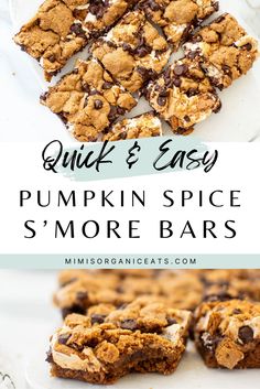 quick and easy pumpkin spice s'more bars are the perfect treat for fall or halloween