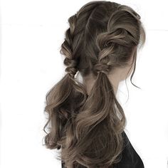 Edgy Formal Hairstyles, Braided Hairstyles Brown Hair, Innocent Hairstyles, Tied Back Hairstyles, Hairstyles Long Thick Hair, High Fashion Hairstyles, Modest Hairstyle, 1800s Hairstyles, Bridesmade Hair