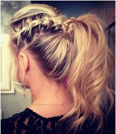 long hair styles for women Bohol, Long Blonde, Ponytail Styles, Long Blonde Hair, Braided Ponytail, Popular Hairstyles, Hair Envy, Great Hair, Sky High