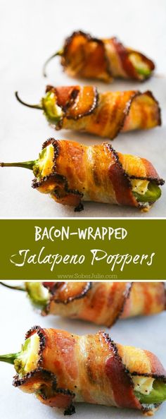 bacon wrapped jalapeno poppers are ready to be eaten