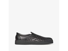 Bottega Veneta Dodger II Slip-On Sneaker Men's Lace up casual Shoes Black Casual Shoes Black, Shoes Black, All Black Sneakers, Black Shoes, Slip On Sneaker, Casual Shoes