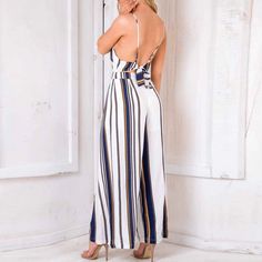 FREE SHIPPING bodysuit Women Summer Sleeveless Strip Jumpsuit Print Strappy Holiday Long Playsuits Trouser Fashion 2019 dropship JKP2001 Striped V-neck Jumpsuits And Rompers For Summer, White Strapless Sleeveless Jumpsuit For Summer, Non-stretch Wide Leg Jumpsuits And Rompers For Beach, Striped V-neck Jumpsuits For Vacation, White Wide Leg Jumpsuits And Rompers For Beach, Non-stretch Wide Leg Jumpsuits For Beach, Non-stretch Overall Jumpsuits And Rompers For Beach, Non-stretch Overalls And Rompers For The Beach, Summer Beach Wide-leg Jumpsuits And Rompers