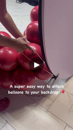 603K views · 8.8K reactions | A $1 clamp and a large rubber band are all you need to attach balloons to a backdrop. #balloondecor #balloongarland #backdrop #reelsoftheday #explorereels | The Sweet Space | Scott Dugdale · Museum Attaching Balloons To Backdrop, Large Balloon Arch, Circle Backdrop With Balloons, Balloon Circles, Balloon Backdrop Ideas, Balloon Tips, Hanging Balloons, Balloons Galore