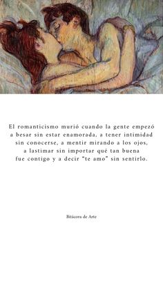 an image of a woman laying in bed with the caption'el romanticino murio cuado la gente entre