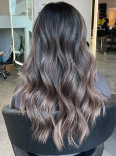 Natural-Looking Mushroom Brown Balayage Mushroom Brown Balayage, Mushroom Brown Hair Color, Ash Brown Hair Balayage, Mushroom Brown Hair, Balayage Hair Ash, Brown Hair Color Ideas, Mushroom Brown