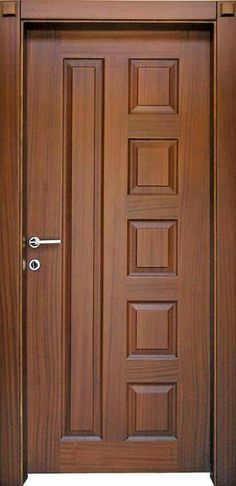 a close up of a wooden door on a white background with no people in it