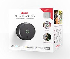 the smart lock pro is in its box and ready to be used for home security