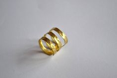 Minimalist Ring, Everyday Ring, Silver Ring, Geometric Ring, Simple Ring, Brass Ring, Bronze Ring, Ball Hammered, 18K Gold Plated Modern Gold Spiral Ring, Modern Spiral Promise Ring, Modern Handmade Stackable Wedding Rings, Handmade Modern Stackable Wedding Rings, Modern Midi Rings For Wedding, Handmade Modern Spiral Ring, Modern Handmade Spiral Rings, Ring Geometric, Triple Ring