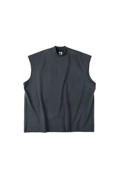 Sleeveless Tee v4 by IDLT from the Autumn/Winter '22 collection. Available in light gray, light green, dark gray, gray, and black. Made from 100% cotton, this unisex tee features an oversized fit, making it perfect for casual wear. Hand wash with water under 40°C, no bleach, and lay flat to dry. Size Chart: Size Chest (cm) Shoulder (cm) Length (cm) Sleeve S 128 56 72 / M 132 58 74 / L 136 60 76 / XL 140 62 78 / Gray Cotton Vest Top, Gray Vest Tops With Crew Neck, Gray Crew Neck Vest Top, Gray Vest Style Crew Neck Tops, Gray Cotton Tank Vest, Gray Sleeveless Cotton Tops, Gray Sleeveless Top For Streetwear, Black Oversized Sleeveless Top, Washed Black Sleeveless Top For Streetwear