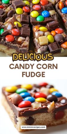 delicious candy corn fudge is an easy dessert recipe