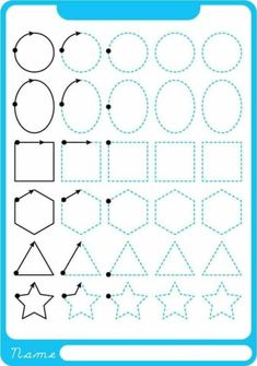 the worksheet for learning shapes and numbers to make them look like they are on paper